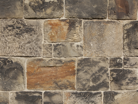 Detail of the stone wallの写真素材