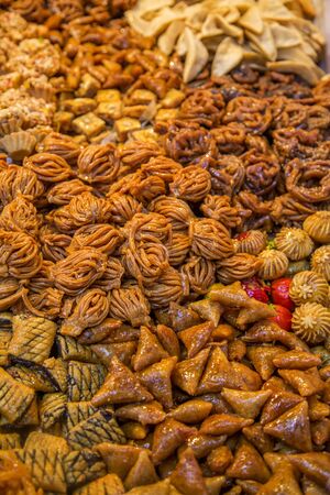 Sweets on the moroccan marketの写真素材