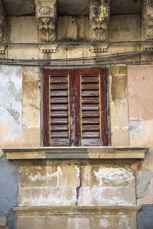 Old sicilian windowの写真素材