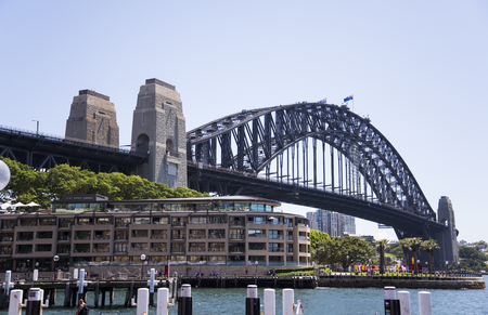 SYDNEY, AUSTRALIA - FEBRUARY 12, 2015: View at Hotel Park Hyatt Sydney. Hotel have 155 guestrooms, including 11 suites and 28 deluxe rooms.のeditorial素材