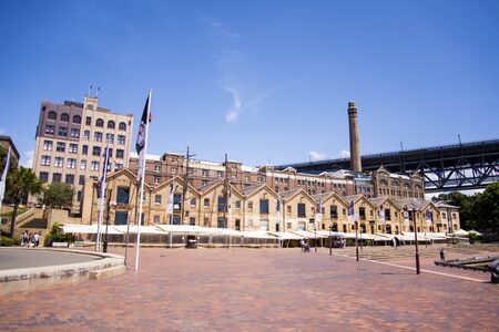 SYDNEY, AUSTRALIA - FEBRUARY 12, 2015: Modern skyscrapers in Sydney, Australia. Sydney is the state capital of New South Wales and the most populous city in Australia.のeditorial素材