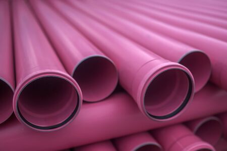 Plastic pipeの写真素材