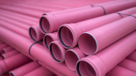 Plastic pipeの写真素材