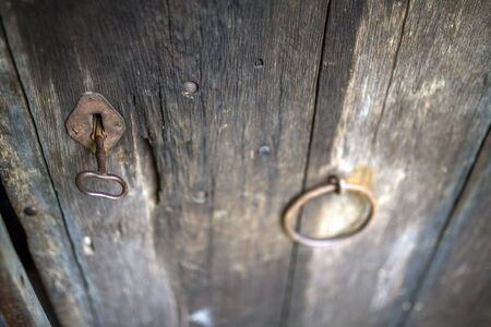 Old wooden doorの写真素材
