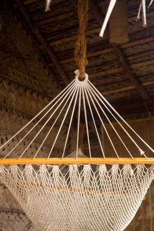 Mesh hammock in Agonda, Goa, Indiaの写真素材