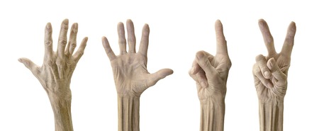 Old woman hand