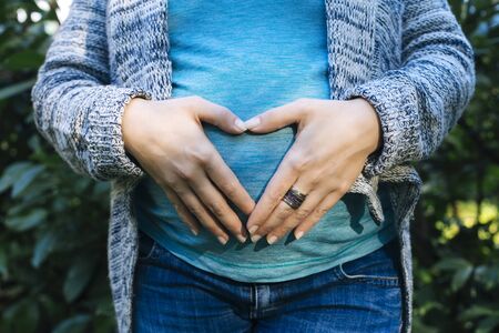 Young pregnant woman