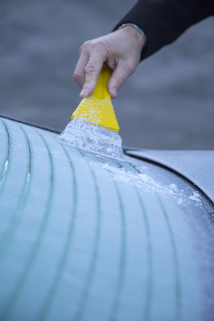 Frozen windowの写真素材