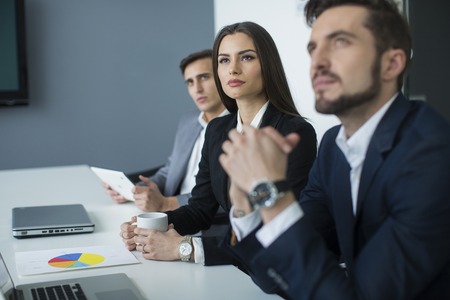 Young people in the officeの写真素材