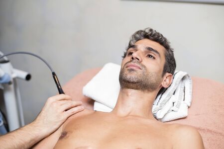 Patient at  physiotherapy