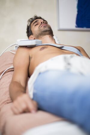 Patient at  physiotherapy