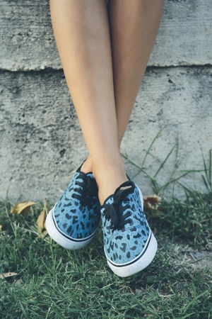 Pair of shoes outdoors