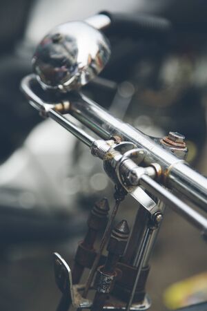 Detail of vintage bicycleの写真素材