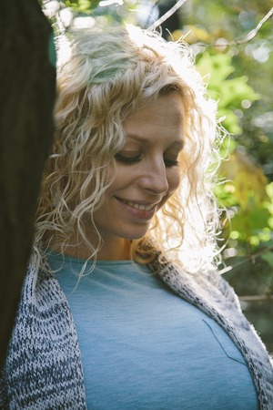 Young pregnant womanの写真素材