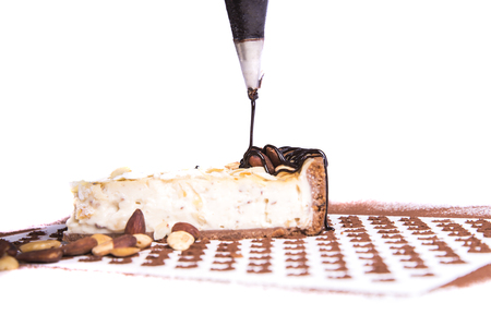 Almond tart cakeの写真素材