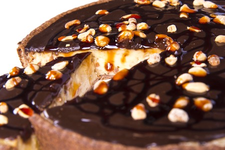 Peanuts tart cakeの写真素材