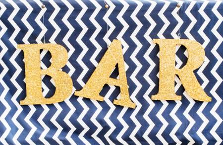 Sign for bar