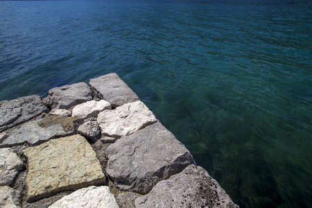 Empty stone pier