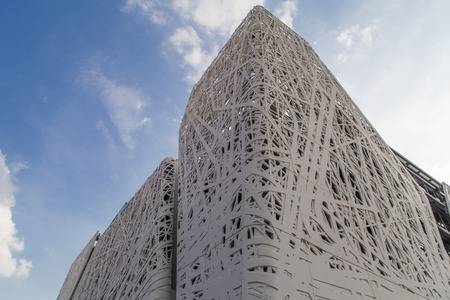 MILAN, ITALY - JUNE 1, 2015: Detail of the Italian Pavilion at EXPO 2015 in Milan, Italy. EXPO 2015 took place from 1 May to 31 October 2015.のeditorial素材
