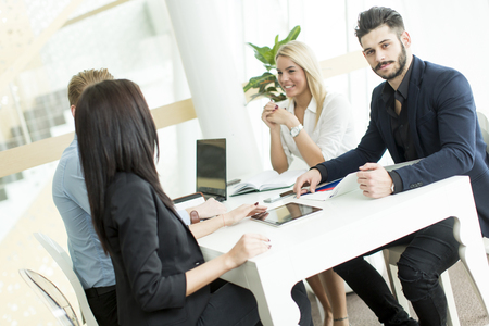 Business people having a meeting in the officeの写真素材