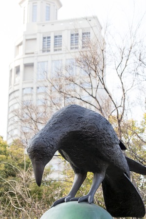SHANGHAI, CHINA - MARCH 15, 2014: Detail of the sculpture at Jing'an International Sculpture Exhibition titled City Fantasy. It features 68 sculptures by 31 artists from eight countries.のeditorial素材