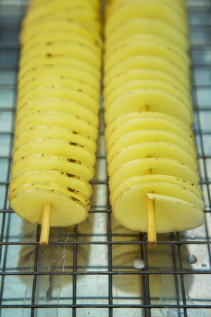 Close view of the Thailand potato chipの写真素材