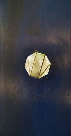 Close up view at door handle