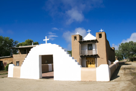 San Geronimo Chapel in Taos Pueblo, USAの写真素材