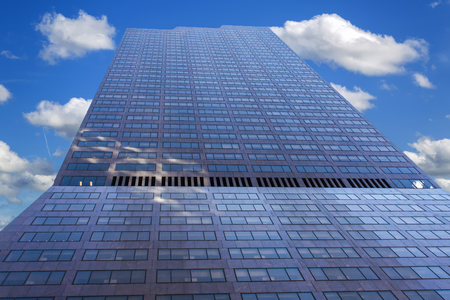 View at modern skyscraper in New York City
