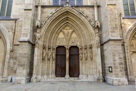 View at Minoritenkirche in Viennaのeditorial素材