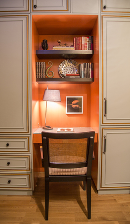 BELGRADE, SERBIA - MARCH 14, 2015: Detail of the luxury interior of the apartment.のeditorial素材