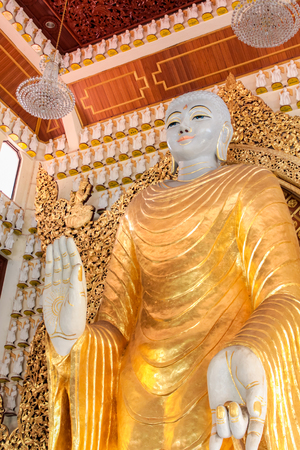 Detail from Dhamikarama Burmese Temple in Penang, Malaysiaのeditorial素材