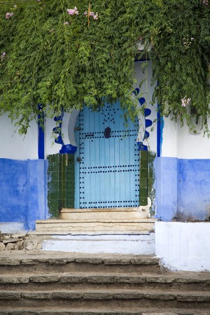 Chefchaouen town in Moroccoの写真素材