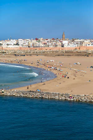 Beach in Rabat, Moroccoの写真素材