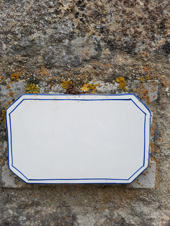 View at the empty street signの写真素材