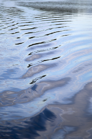 Blue sea surface for background. Selective focus.