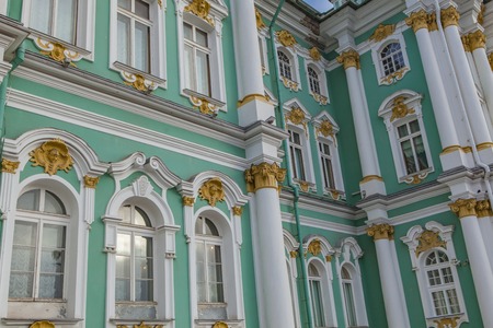 Exterior view at Hermitage museum in Sankt Petersburg, Russiaのeditorial素材