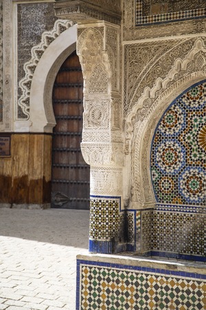 Architectural detail from Fes, Moroccoの写真素材
