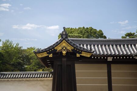 Detail from Ninomaru Palace at Nijo castle in Kyoto, Japanのeditorial素材