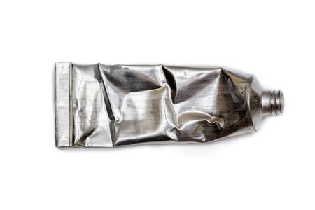 Tube of watercolor isolated on white backgroundの写真素材