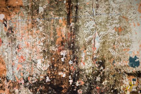 Closeup of the texture of an old stone wall