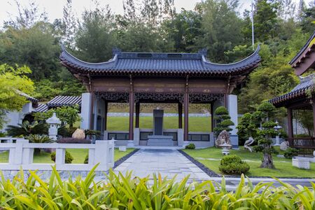 SEMENYIH, MALAYSIA - AUGUST 10, 2014: Detail of the Nirvana Memorial Park in Semenyih, Malaysia. With approximately 588 acres it is the largest memorial park in Asia.のeditorial素材