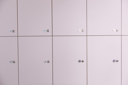 Interior of a locker changing room in the gymの写真素材
