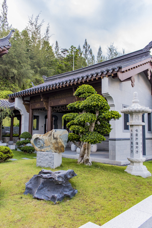 SEMENYIH, MALAYSIA - AUGUST 10, 2014: Detail of the Nirvana Memorial Park in Semenyih, Malaysia. With approximately 588 acres it is the largest memorial park in Asia.のeditorial素材