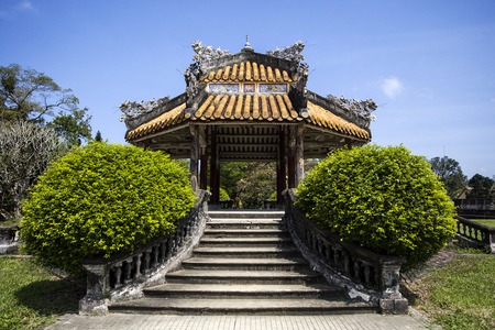 Detail of the Royal Palace in Hue, Vietnamのeditorial素材