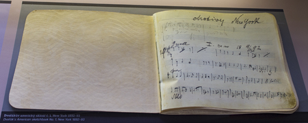 PRAGUE, CZECH REPUBLIC - NOVEMBER 11, 2015: Detail from Antonin Dvorak Museum in Prague. Museum  is dedicated to great Czech composer AntonÃ­n Dvorakのeditorial素材