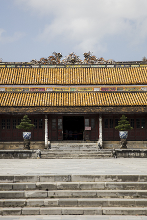 Detail of the Royal Palace in Hue, Vietnamのeditorial素材