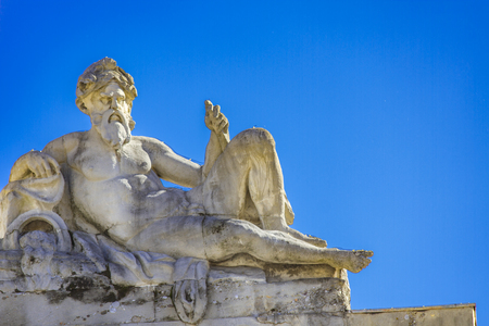 Detail of the Porta Garibaldi in Milan, Italyのeditorial素材