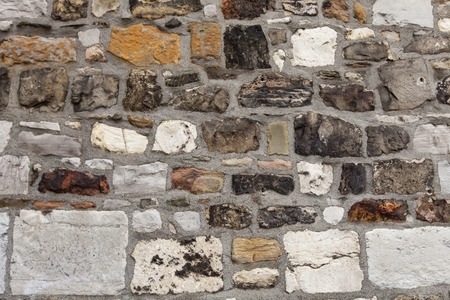 Detail of the old stone wallの写真素材