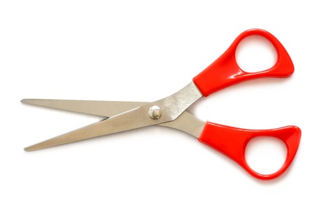 Scissors isolated on the white backgroundの写真素材